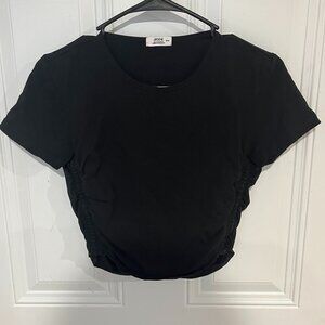 Ardene Ultra Cropped Ruched T-Shirt